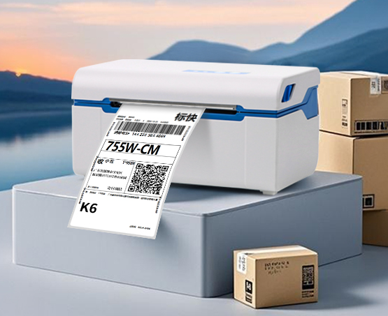 GP-2024DZ热敏4寸无纸仓面单打印机，打印速度250mm/s，享疾速打印...