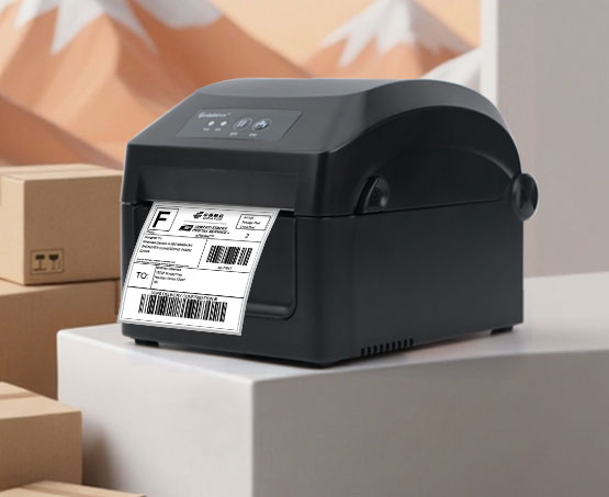 【新品速递】GP-D424桌面热敏标签机来了！4寸热敏快印，随需随打，效率翻倍！